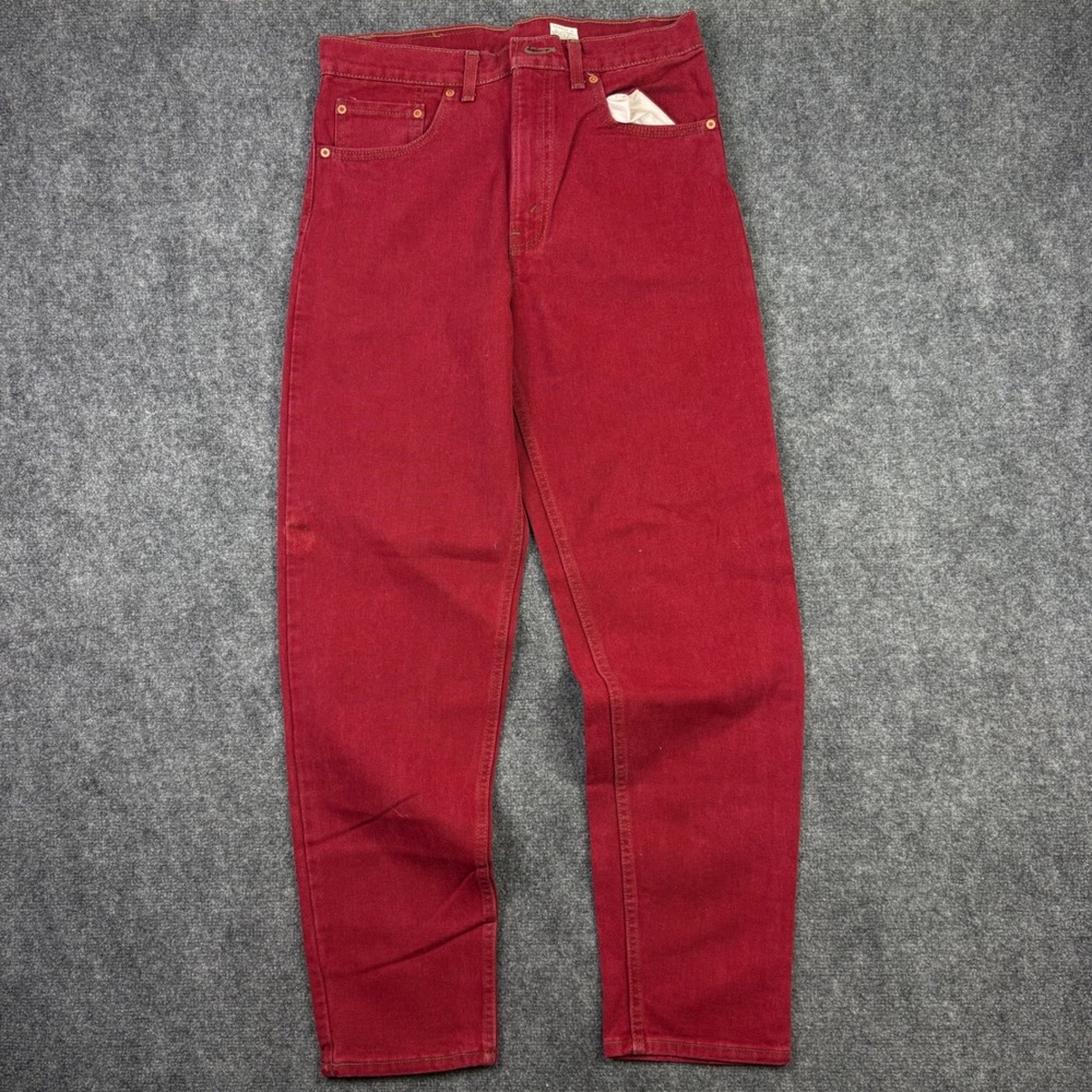Levi's 550 Jeans Mens 32x32 Red Relaxed Fit Tapered Leg Vintage USA Made 90s